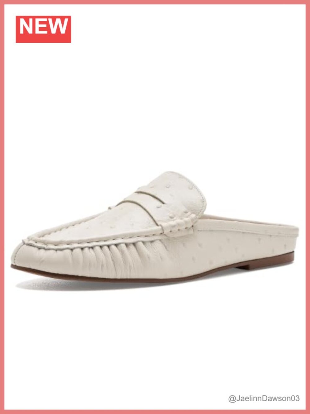 Leather Loafer Slip-On Round Toe Low Top Women's Shoe